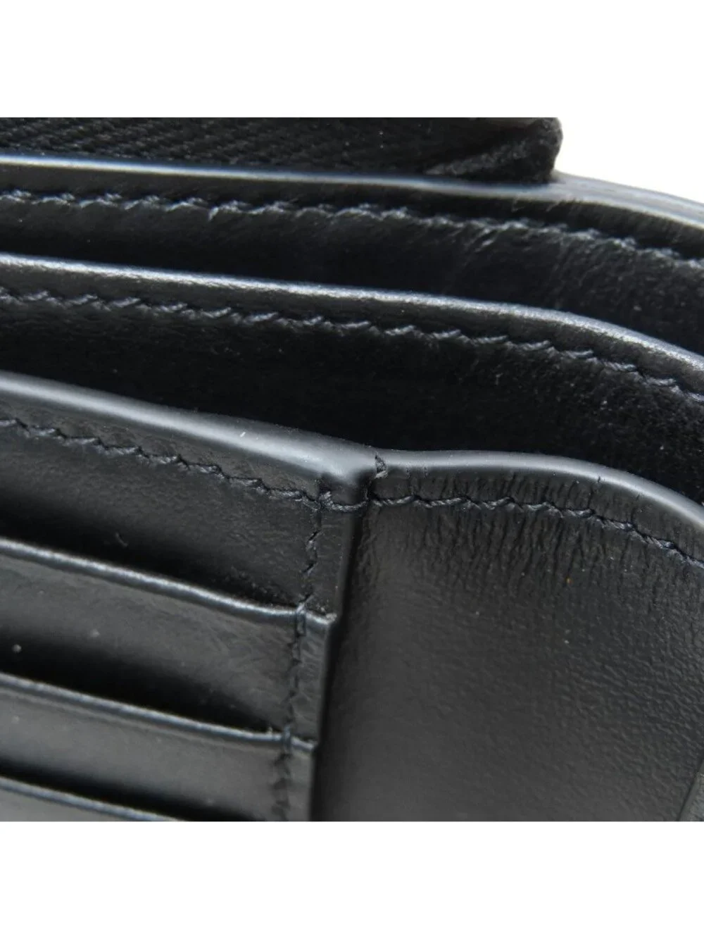 Celine Zip Bifold Wallet Grained Calfskin